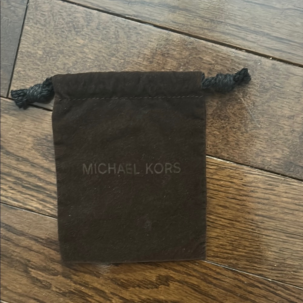 Michael Kors Dark Brown Drawstring Pouch/ Duster Bag